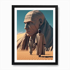 Dune Sand Desert Sculpture Art Print