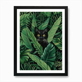 Cat In The Jungle 6 Art Print