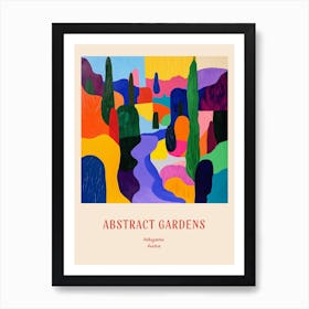 Colourful Gardens Volksgarten Austria 1 Red Poster Art Print