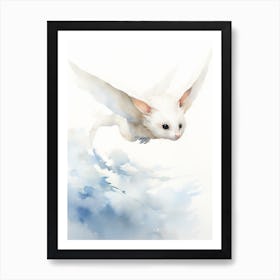 Light Watercolor Painting Of A Northern Glider 2 Art Print