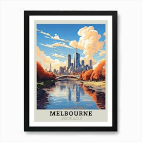 Melbourne Cityscape Australia Art Print