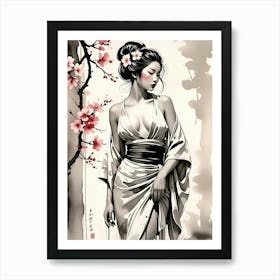 Stunning Geisha Art Art Print