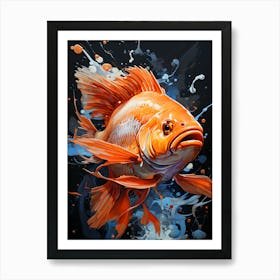 Aquatic Ecstasy Soul Painted Fish Art Print