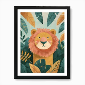 Lion In The Jungle Art Print