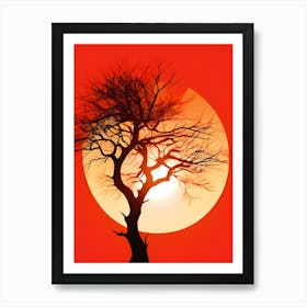 Sunset Tree 7 Art Print