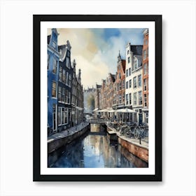 Amsterdam City Painting (34) Art Print