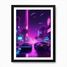 Crazy Night 2 Art Print