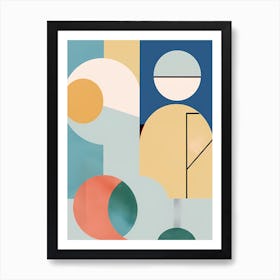 Abstract Geometric Shapes 1 Art Print