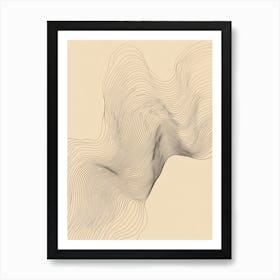 Abstract Wave Pattern 5 Art Print