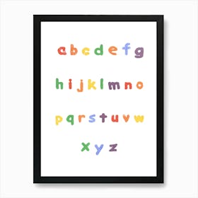 Alphabet Letter A Art Print