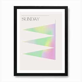 Rainbow Sunday Art Print