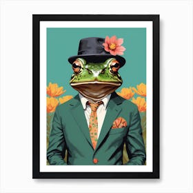 Frog In A Suit (29) Art Print
