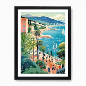 French Riviera Vintage 4 Art Print