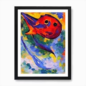 Anglerfish Matisse Inspired Art Print