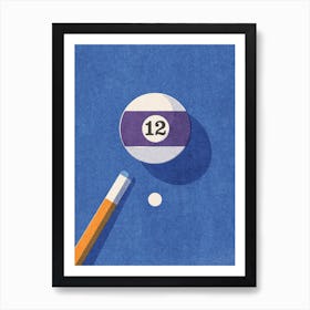 BALLS Billiards - ball 12 Art Print