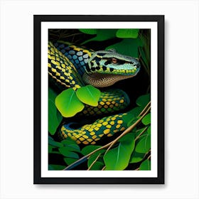 Timber Rattlesnake Vibrant Art Print