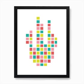 Geometric square Art Print