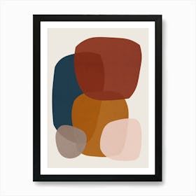 Expressive boho shapes 4 Art Print