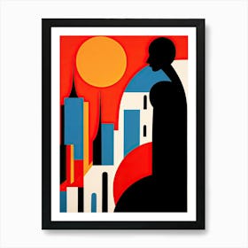 Ipanema Beach, Brazil, Bold Outlines 3 Art Print