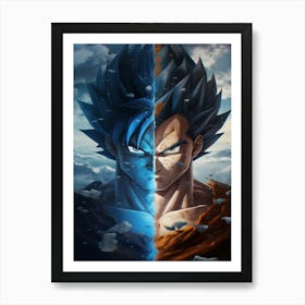 Dragon Ball Z Wallpaper 23 Art Print