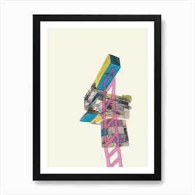 Play in the city Art Print