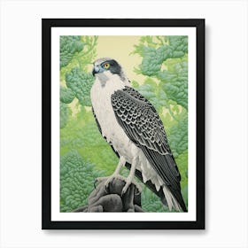 Ohara Koson Inspired Bird Painting Osprey 1 Art Print