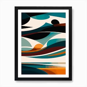 Abstract Waves Art Print