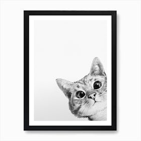 Sneaky Cat Art Print
