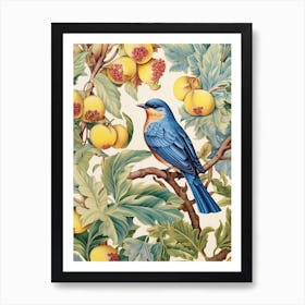 Bluebird On A Branch 2 Art Print