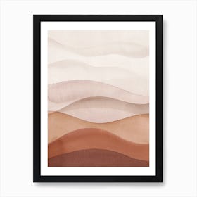 Abstract Terracotta Art Art Print