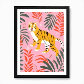 Tiger In The Jungle 12 Art Print