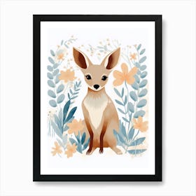 Baby Animal Illustration  Kangaroo 8 Art Print