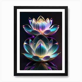 Double Lotus Holographic 7 Póster