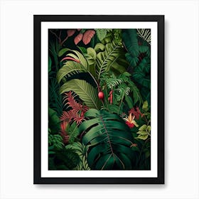 Majestic Jungle 10 Botanicals Art Print