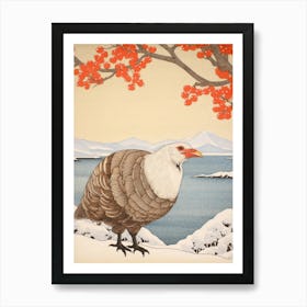 Bird Illustration Turkey 3 Art Print