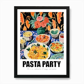 Pasta Party, Matisse Inspired 04 Art Print