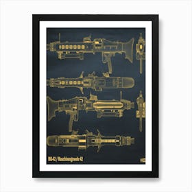Mg4 Gun Patten 1 Art Print