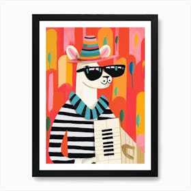 Little Llama 1 Wearing Sunglasses Poster