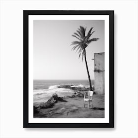 Paphos, Cyprus, Mediterranean Black And White Photography Analogue 1 Art Print