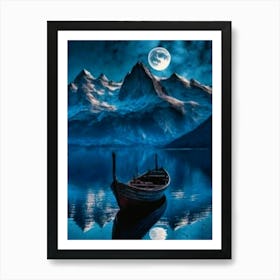 Full Moon In The Sky Art Print