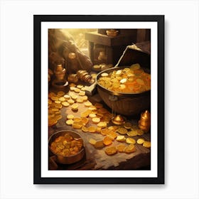 Gold Ingots And Coins Chinese New Year 2 Art Print