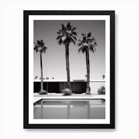 Palm Springs Black And White Analogue Photograph 1 Art Print