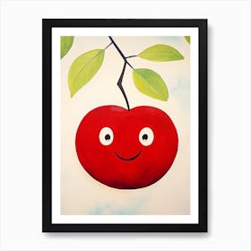 Friendly Kids Cherry Art Print