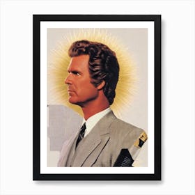 Will Ferrell Retro Collage Movies Art Print