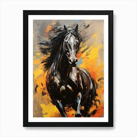 Horse Running Art Print