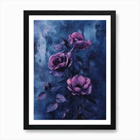 Purple Roses Art Print