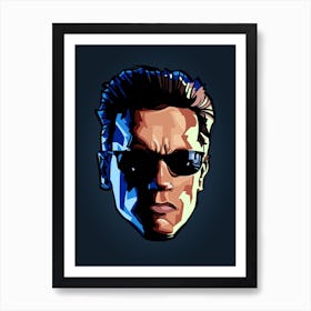 Terminator Head Art Print