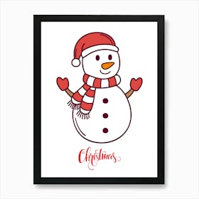 Christmas gifts, Christmas paintings, Christmas hand-painted gifts, Christmas artwork, Christmas wall paintings.18 Art Print