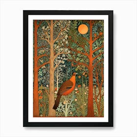 William Morris Pheasant In The Woods Art Print