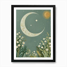 Sun And Moon Art Print